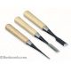 Maru Nomi (Carving Tools) Hand forged laminated steel carving tools. We have chosen a range of about 40 very common carving tools which are available as single tools or as sets. White oak handles.